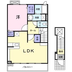 鈴鹿市駅 徒歩15分 2階の物件間取画像